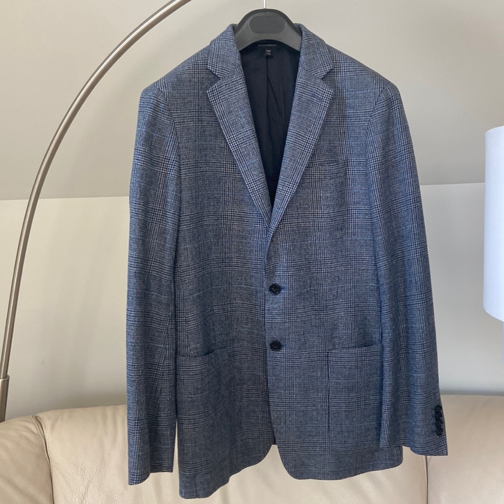 Banana Republic Slim Fit Navy and Black Suit Jacket